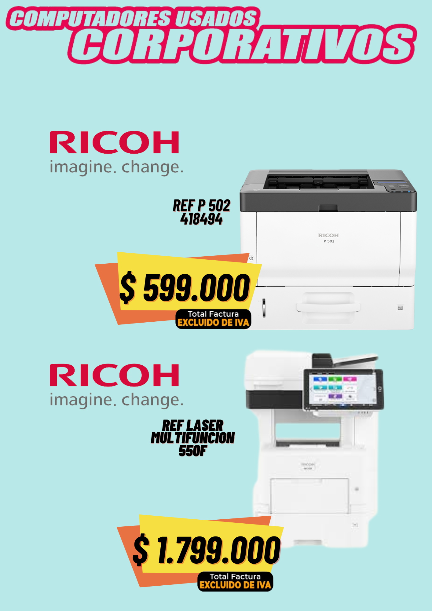 Impresora Ricoh ref p 502